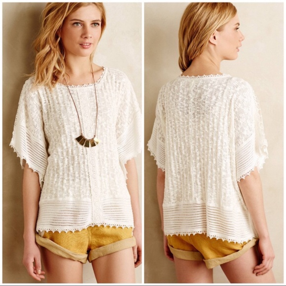 Anthropologie’s Meadow Rue Eula Lace Poncho